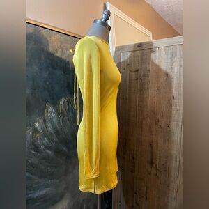 FREE PEOPLE CALL ME LATER LONG SLEEVE MINIDRESS